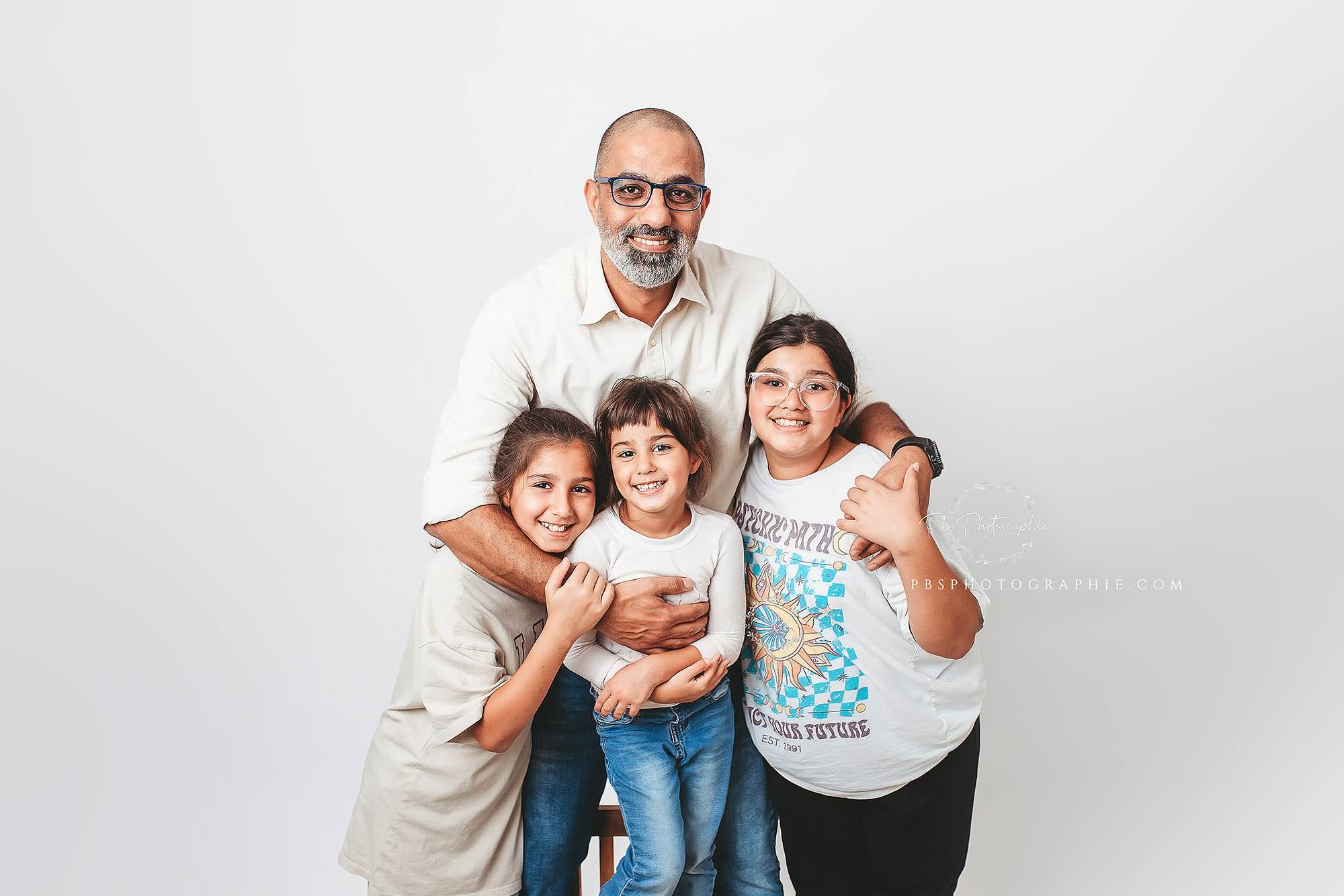 Family studio photoshoot in Dubai with professional photographer